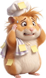 Marcel, le hamster chef d'Ergalo, débordé au bout de la chaîne des logiciels